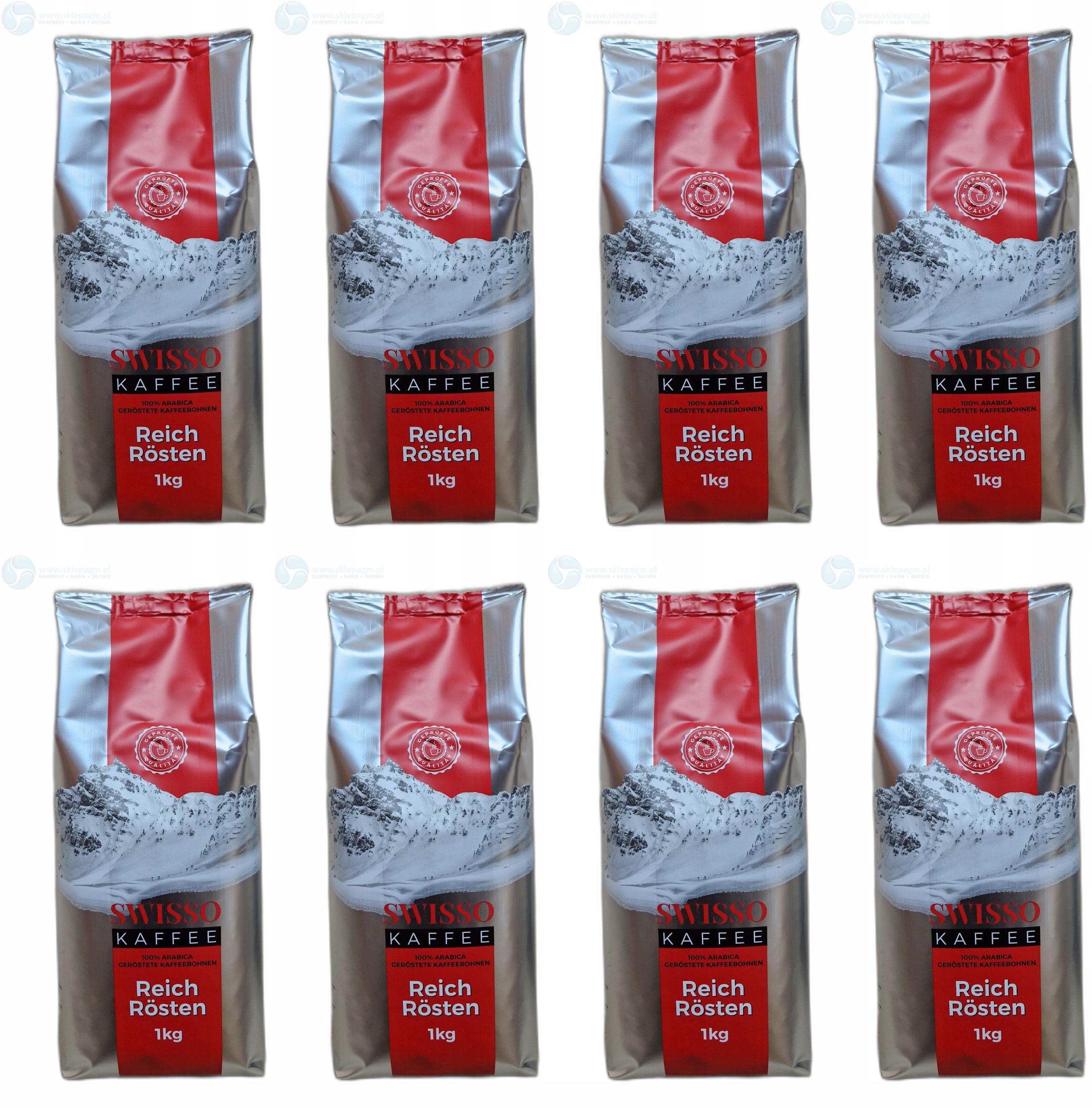 Kawa Ziarnista Swisso Kaffee 100% Arabica 8 kg De