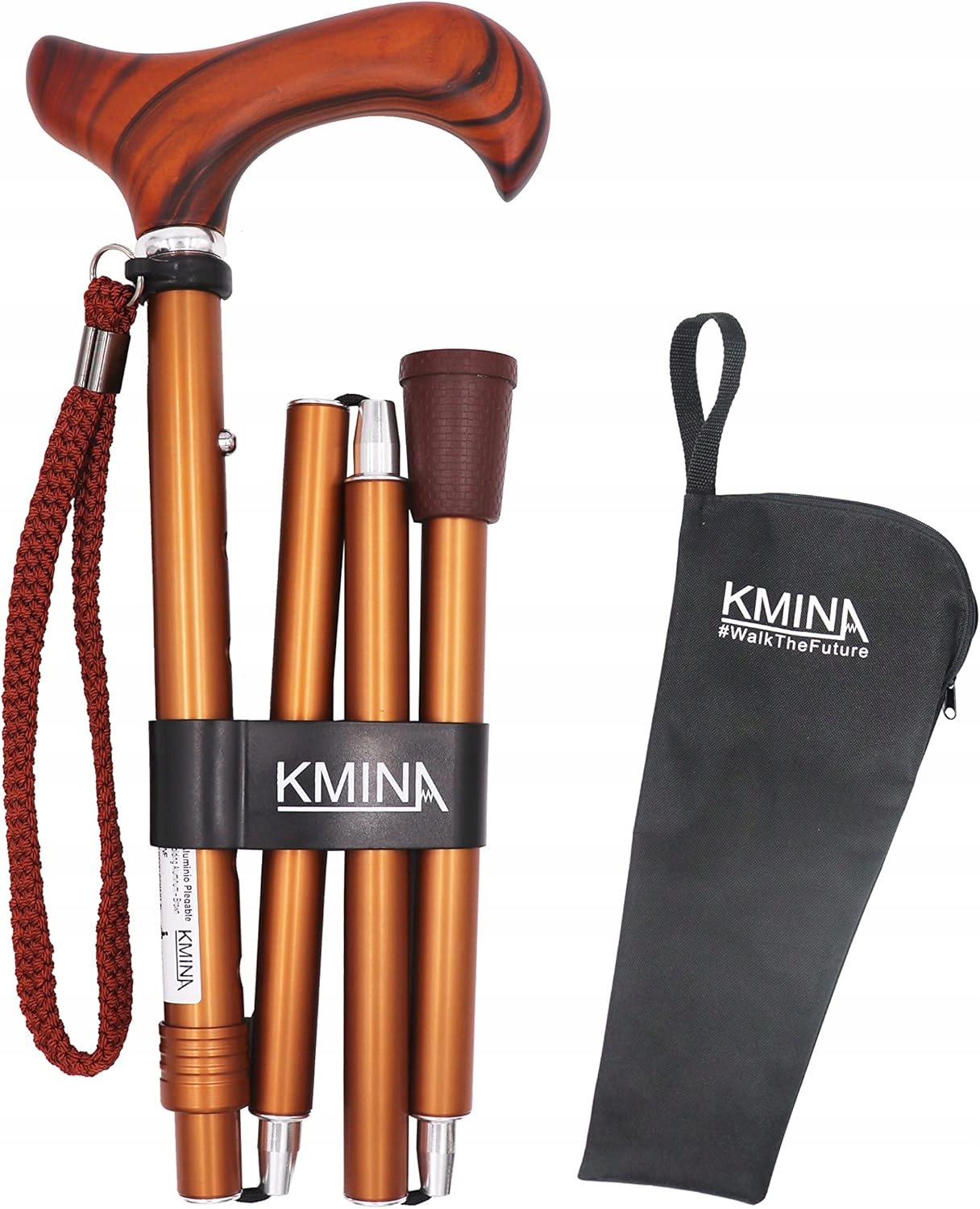Kmina Pro k10032 Skládací hůlka s regulací pro muže a ženy
