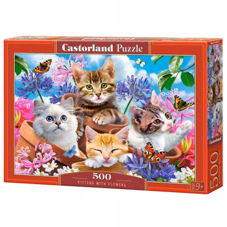 

Castorland Puzzle 500 el. Kittens with Flowers