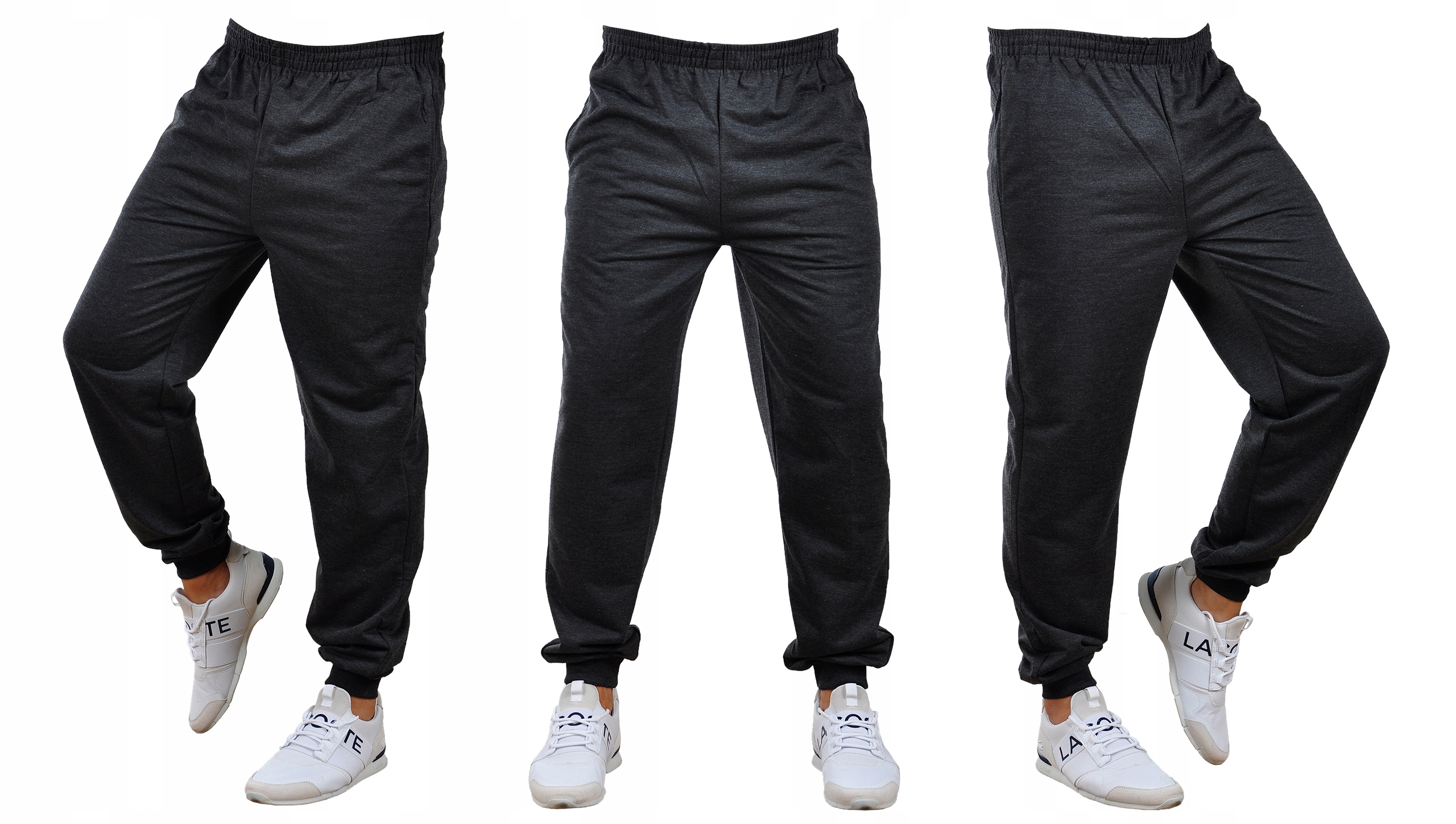 Y406 r XXL MĘSKIE SPODNIE DRESOWE JOGGERY GŁADKIE Rozmiar XXL