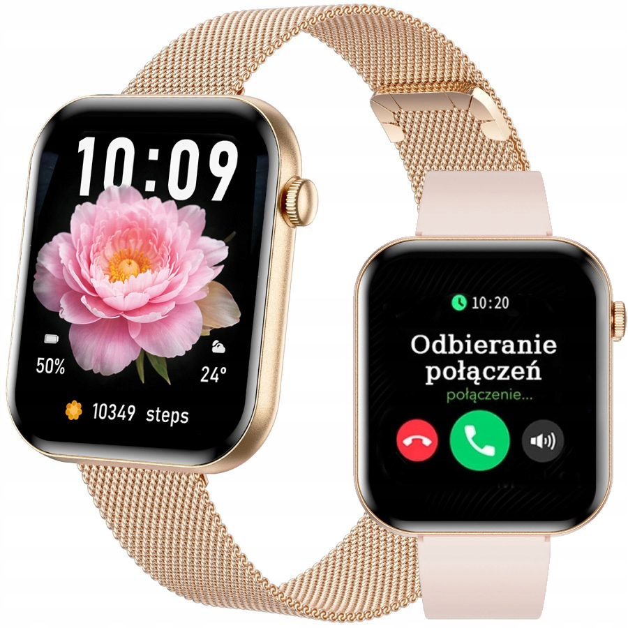Dámské hodinky Chytré Hodinky Gravity – Hovory, Sms, Hrv, Met, Měření Cukru
