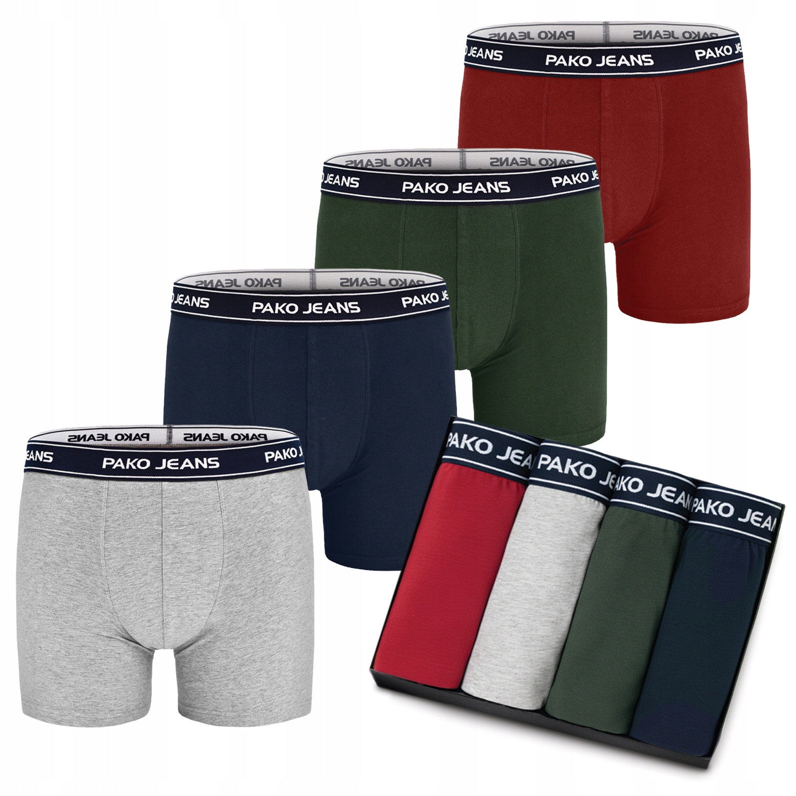 Boxerky Slipy kalhotky Tools Bavlněné Set 4 ks Krabička Pako Jeans