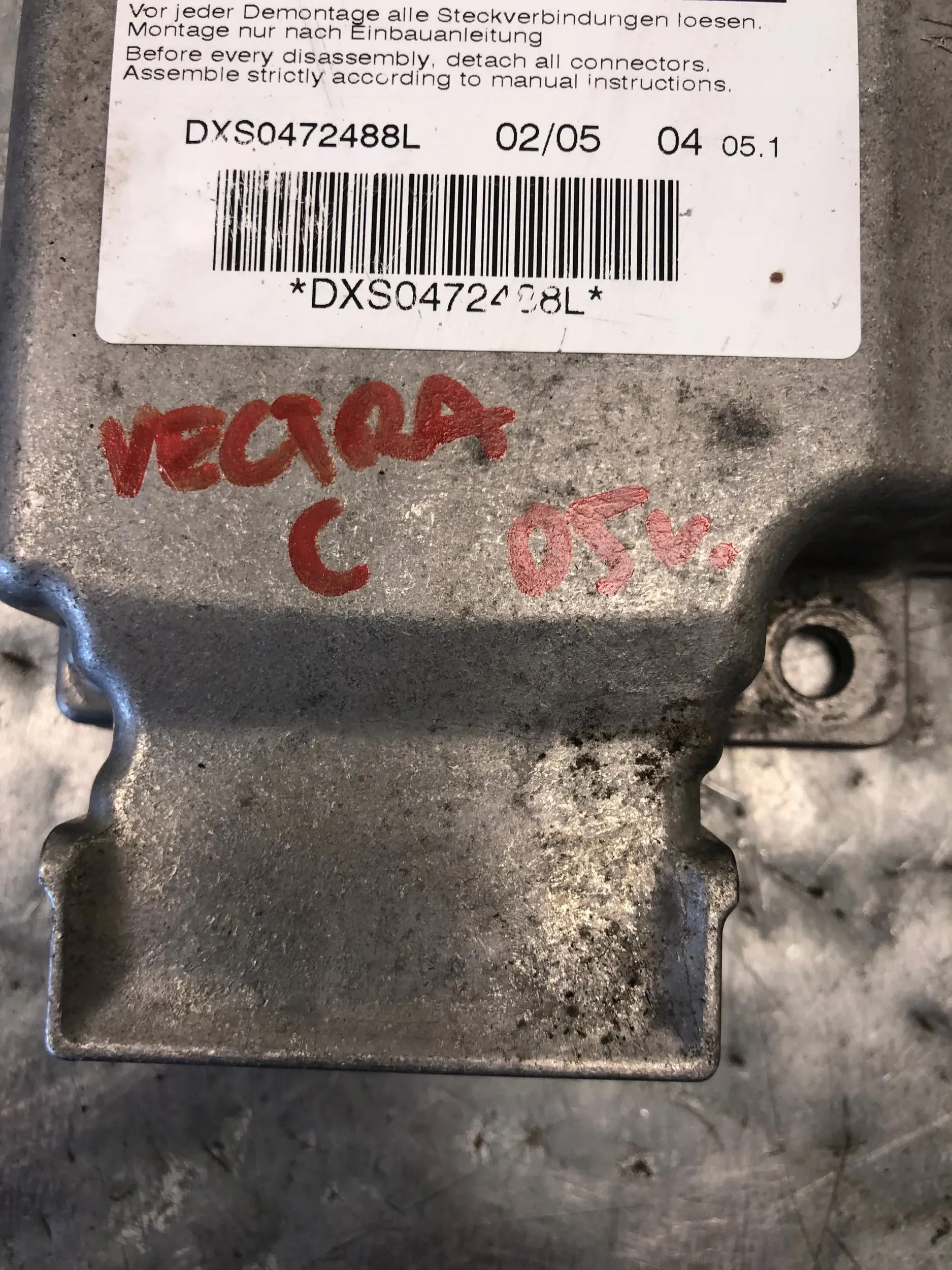 module SENSOR airbag OPEL VECTRA C 13170589