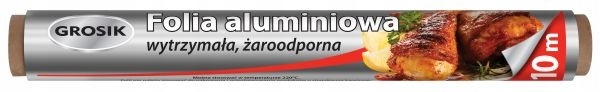 Folia aluminiowa Grosik wytrzymała żaroodporna 10m EAN (GTIN) 05900536220543