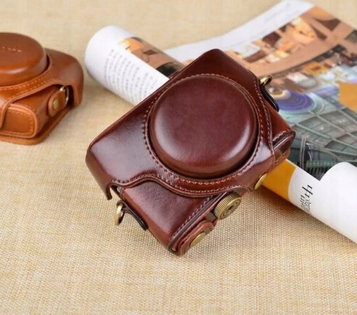 FUTERAŁ SKÓRZANY ETUI NA APARAT SONY RX 100 Marka bez marki