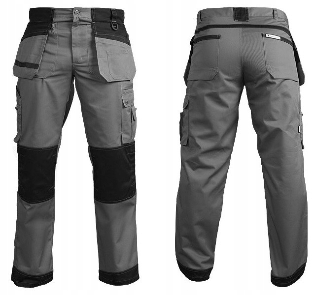 Mocne spodnie robocze monterskie do pasa Harver 27