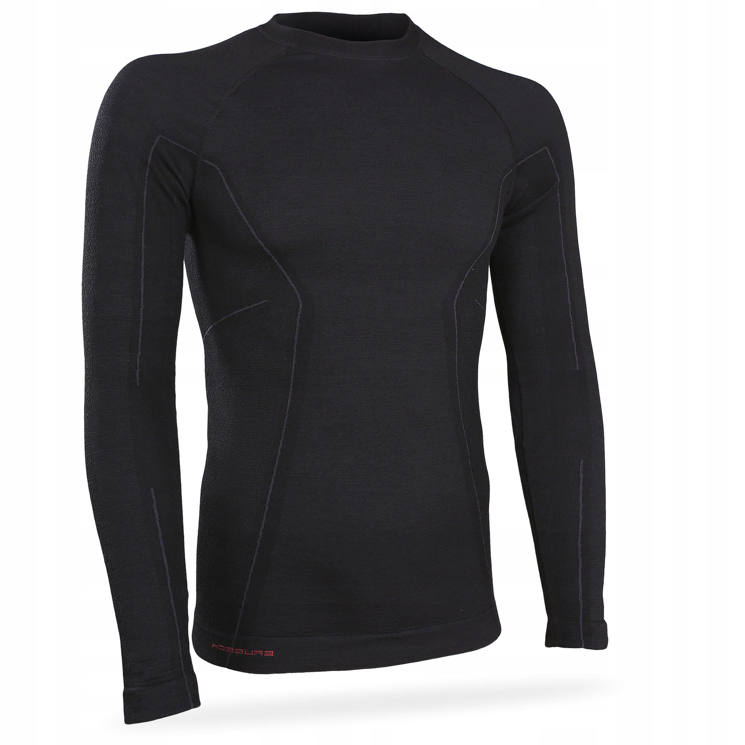 Ciepła koszulka termoaktywna bluza trekkingowa na narty Brubeck Merino L