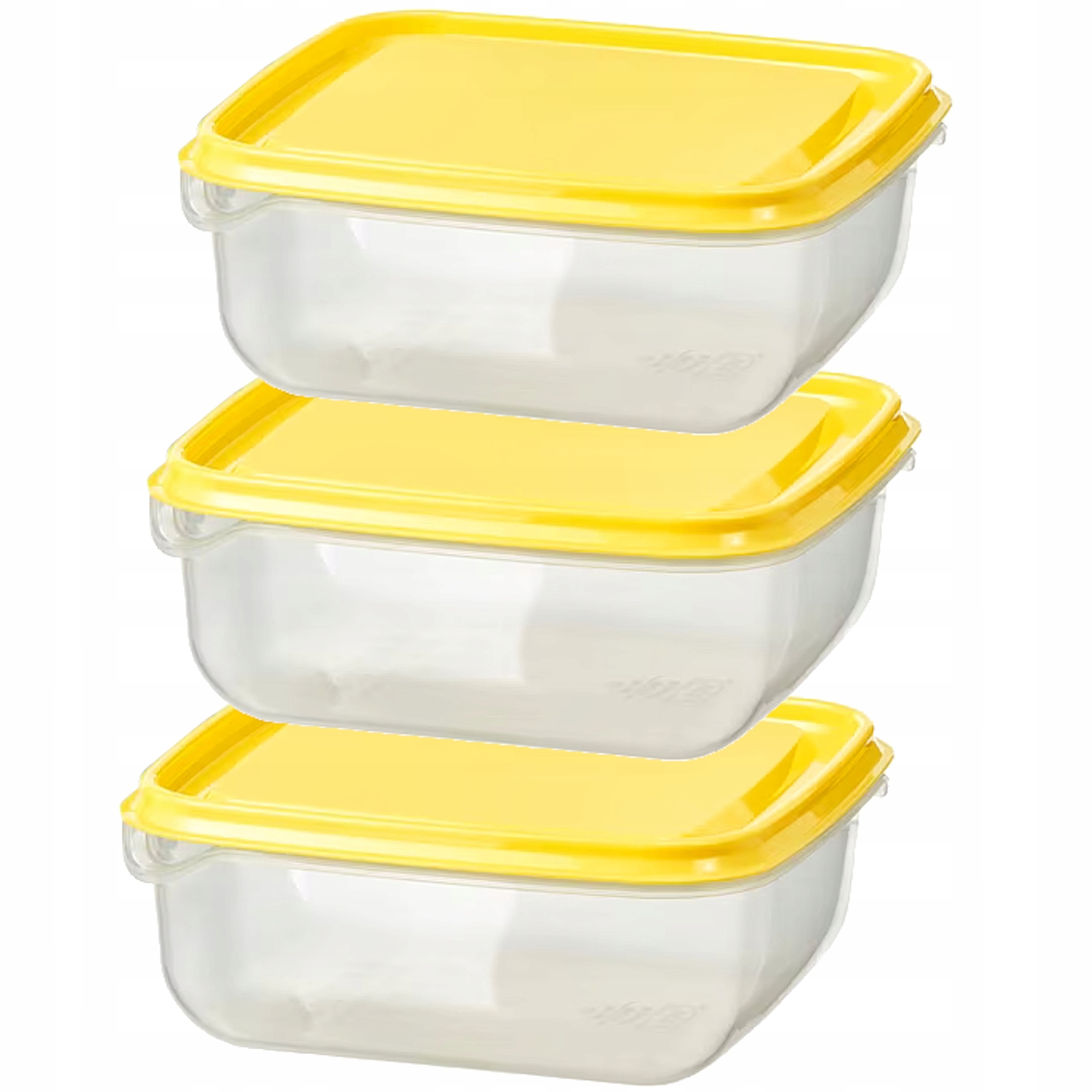 

Pojemniki Na Żywność Ikea Pruta Żółte 3 Sztuki
