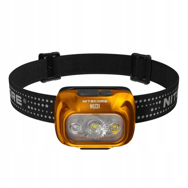 Latarka czołowa Nitecore NU31, 550LUM/145M, 9 trybów, Usb-c, pomarańczowa