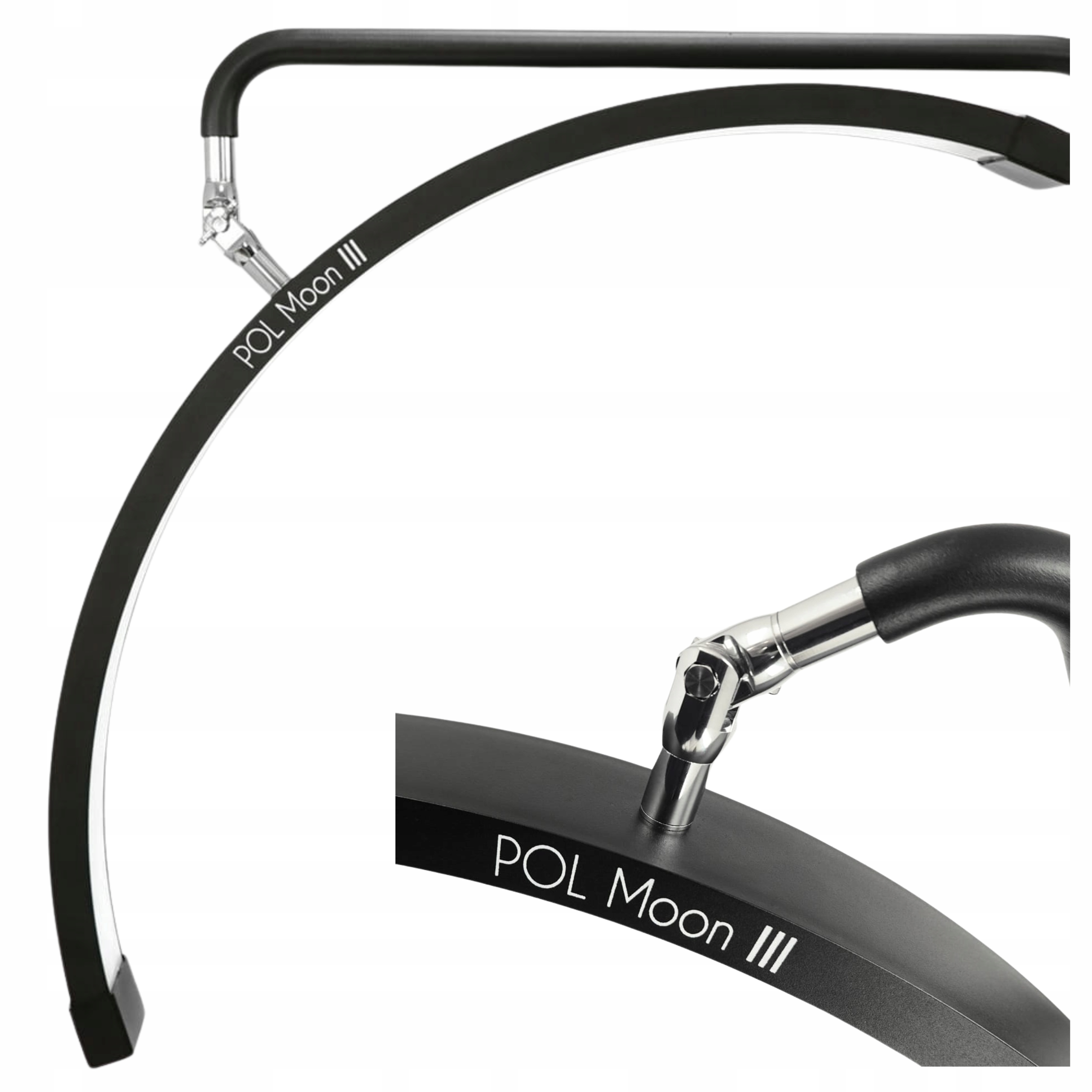 Lampa Kosmetyczna Podłogowa Led Mocna 45W Przedłużania Rzęs Stojąca Czarna