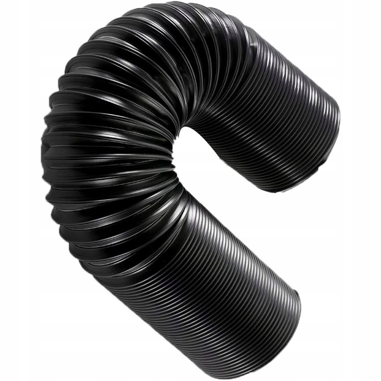 Ventilační Hadice Černá Pvc 150 MM X 2 M, Hliníkové Těsnění