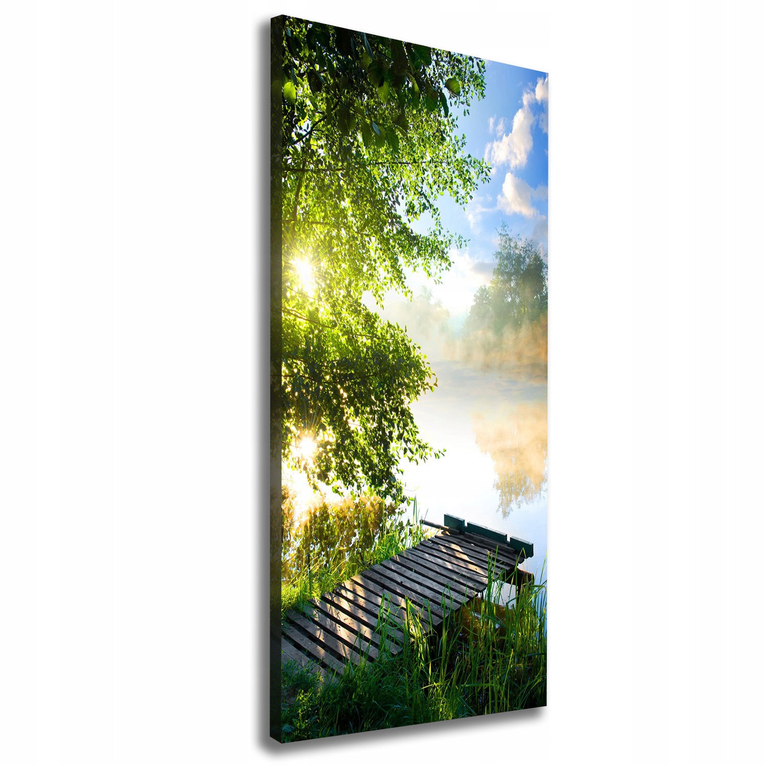 

Foto obraz na płótnie Drewniane molo 50x125 cm