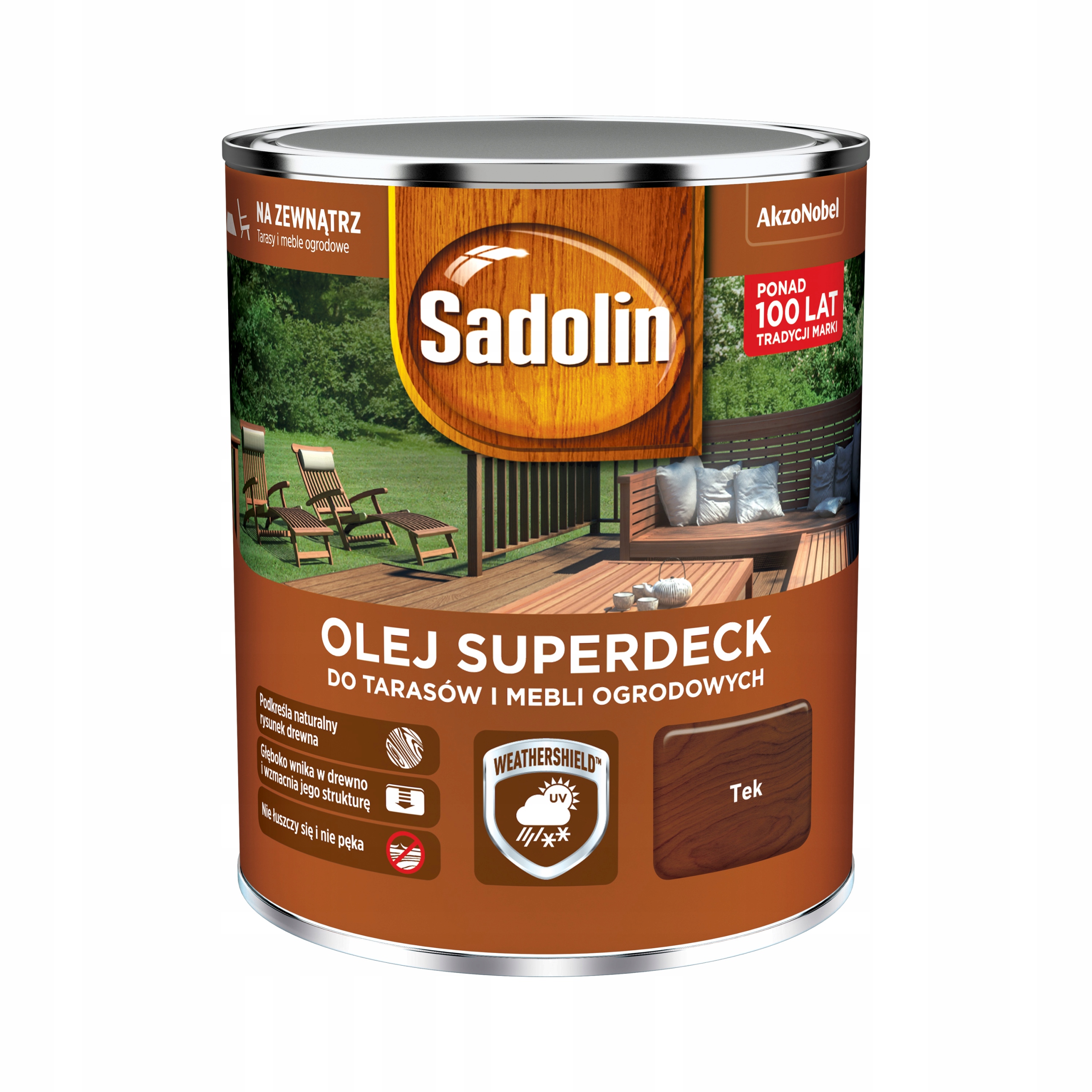 SADOLIN SUPERDECK - olej do drewna 0,75L TEK