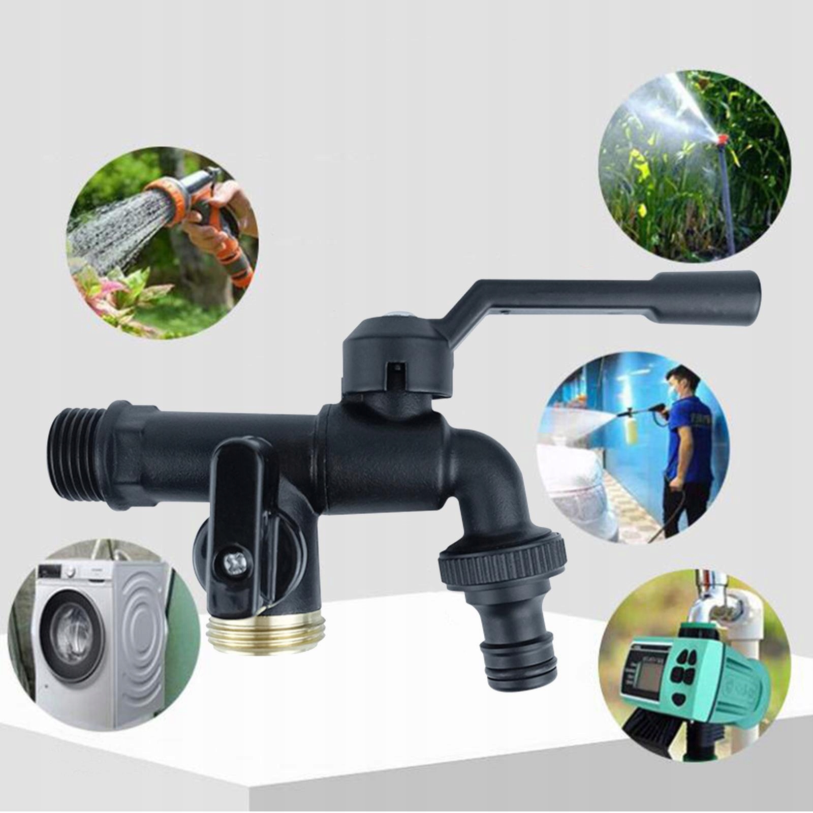 1 Zewnętrzny kran Mosiężny Prosty w użyciu Kod producenta 103692