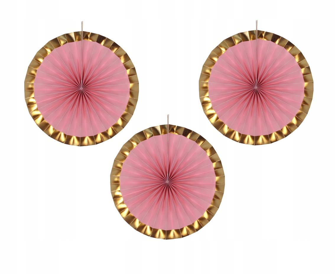 

Rozeta dekoracyjna Różowa złota sesja ślub 3szt