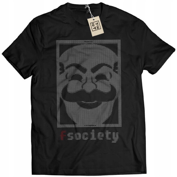 

Koszulka FSociety Ascii Art Mr Robot czarna XL