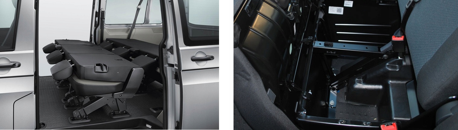 POKROWCE dedykowane VW Transporter T5 T6 9 osób Kolor szary