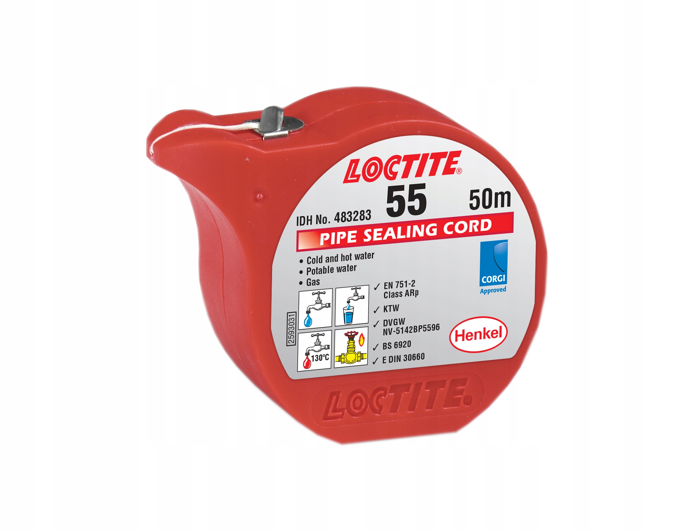 

Loctite 55 Nić 50MB, Pakuły Taśma Teflonowa Gwint