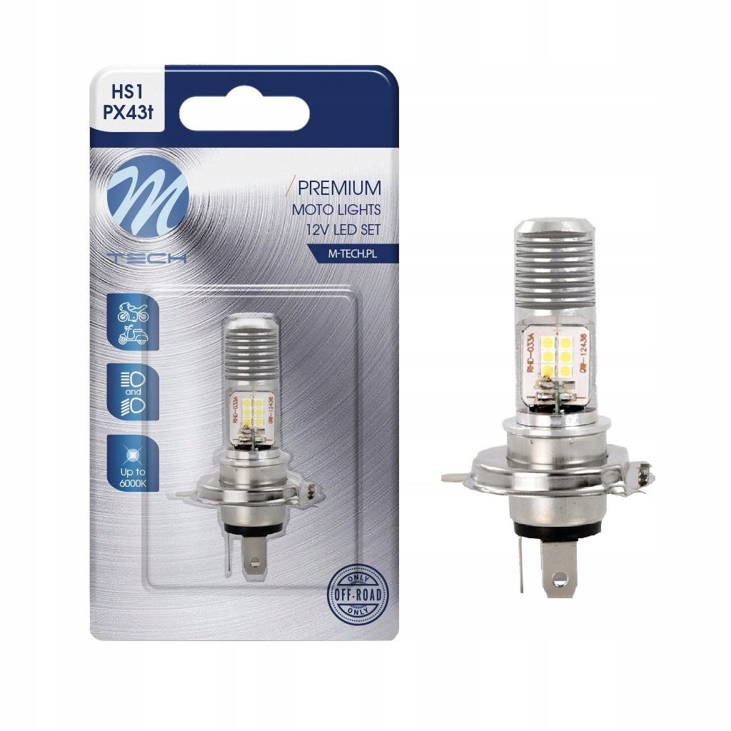 

Żarówka HS1 Led Biała Motor Skuter Motocykl