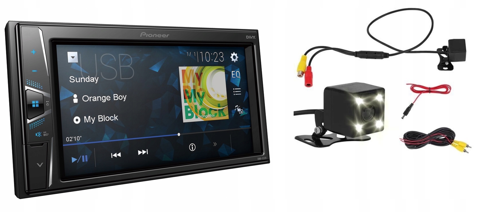 Pioneer DMH-G220BT Autorádio 2DIN LCD 6,2'' +++ cúvacia kamera