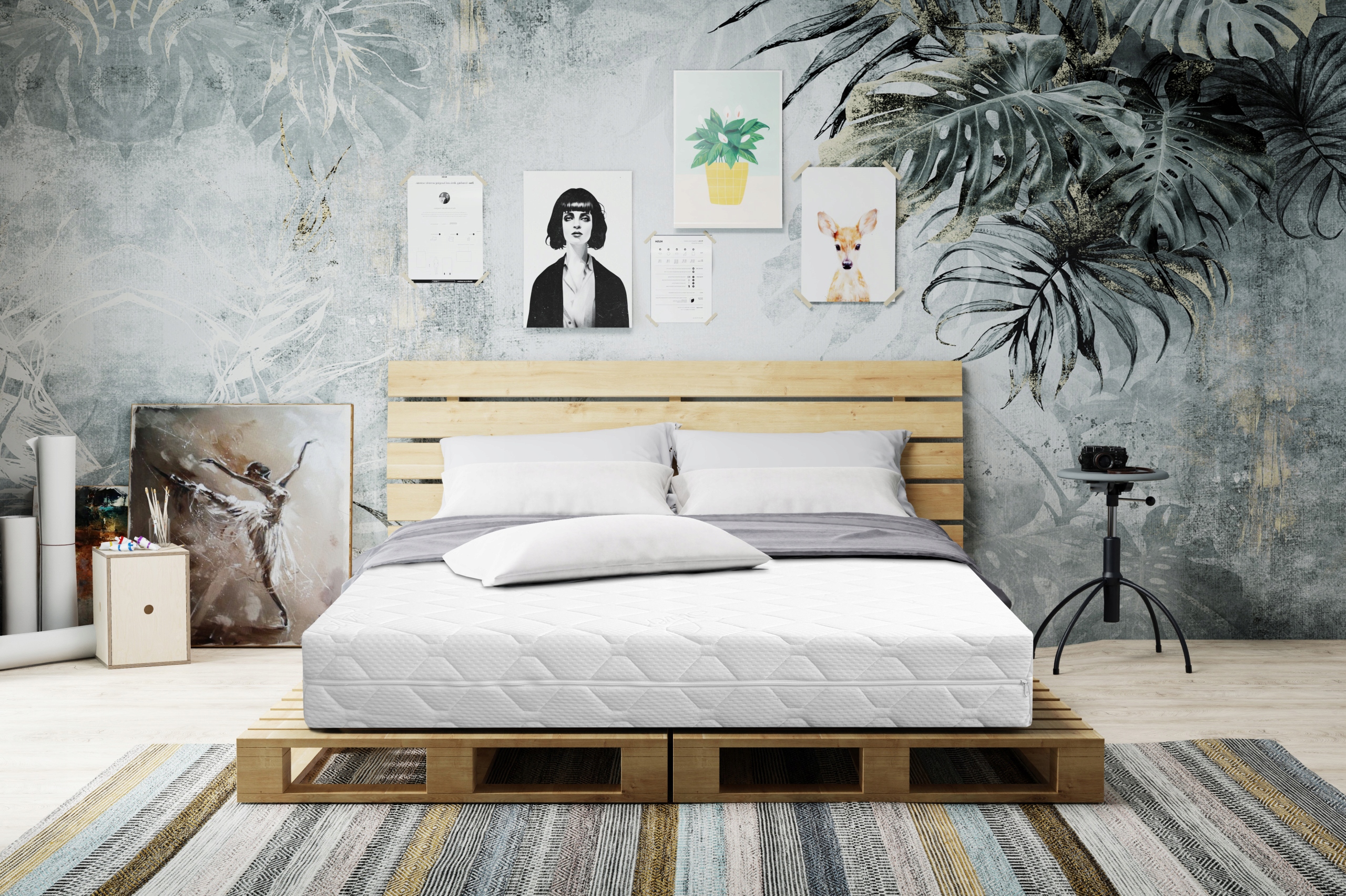 Materac 180x200 Piankowy twardy H4 SILVER WAVE 7 Stref Szerokość materaca 180 cm