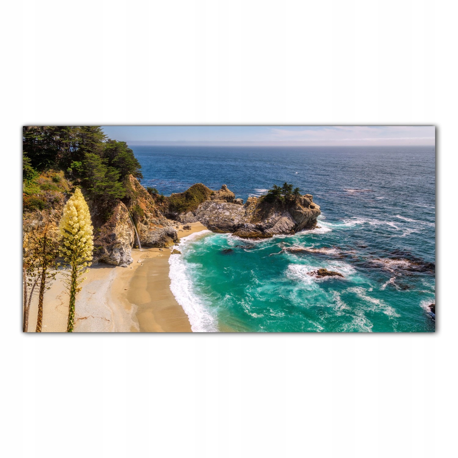 

Obraz na szkle Foto Plaża Morze Wybrzeże 120x60