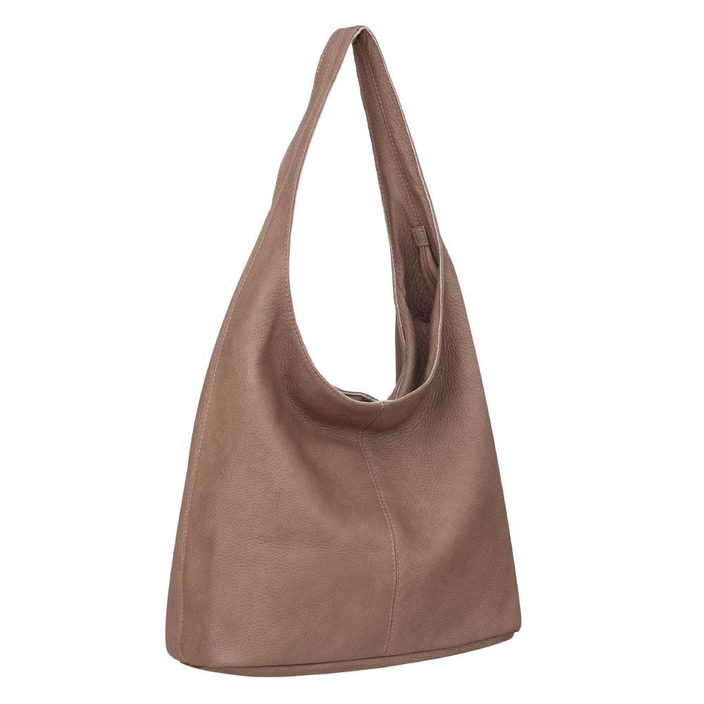 TOREBKA CAPPUCCINO SKÓRZANA TORBA WOREK MIĘKKA SKÓRA BEŻOWA VERA PELLE Marka inna