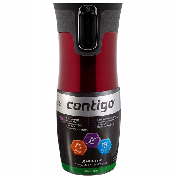 Contigo West Loop 2.0 470ML Kubek Termiczny Czerwony Oryginał
