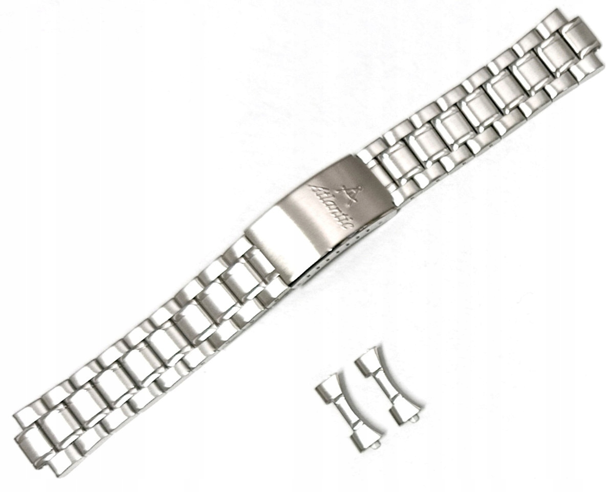 Originální Ocelový Stříbrný Náramek Pro Hodinky Atlantic Seabase 20 mm