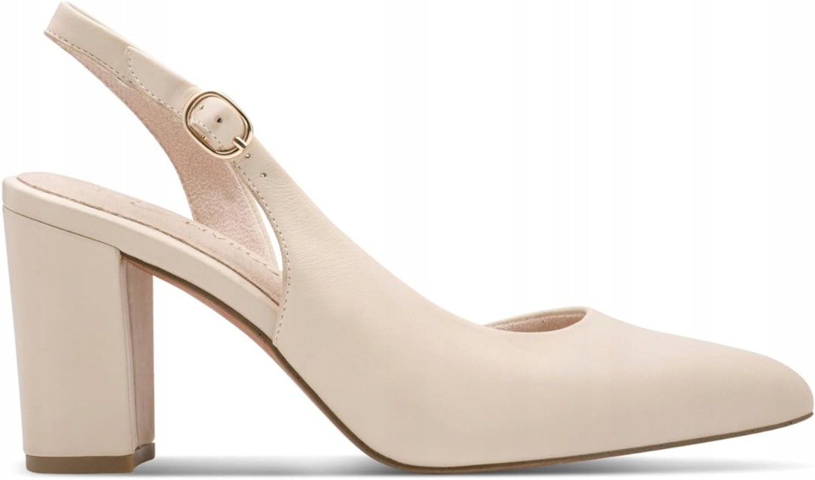 Lodičky Bez Paty, Krémové, Pohodlné Na Podpatku, Dámské, Stylové Marco Tozzi 40