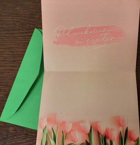 Podziękowanie za współpracę Kartka urocza PDB1906 Kod producenta PDB61906