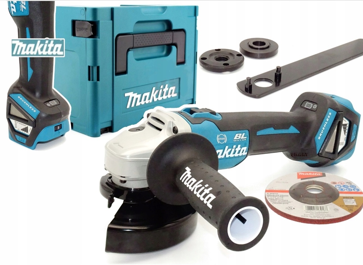 Makita DGA513ZJ Szlifierka Kątowa 125mm 18V Lxt regulacja obr. Walizka