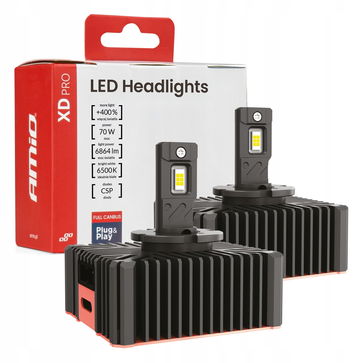 Żarówki samochodowe Led XD Pro D5S Full Canbus AMIO-04683