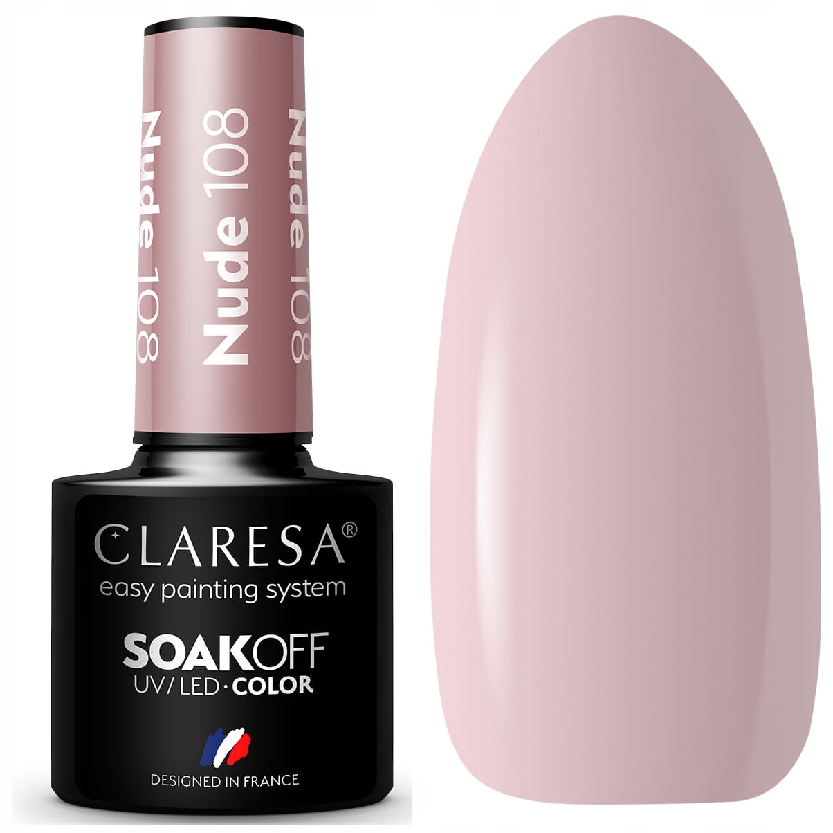 Claresa Lakier Hybrydowy do paznokci NUDE 108