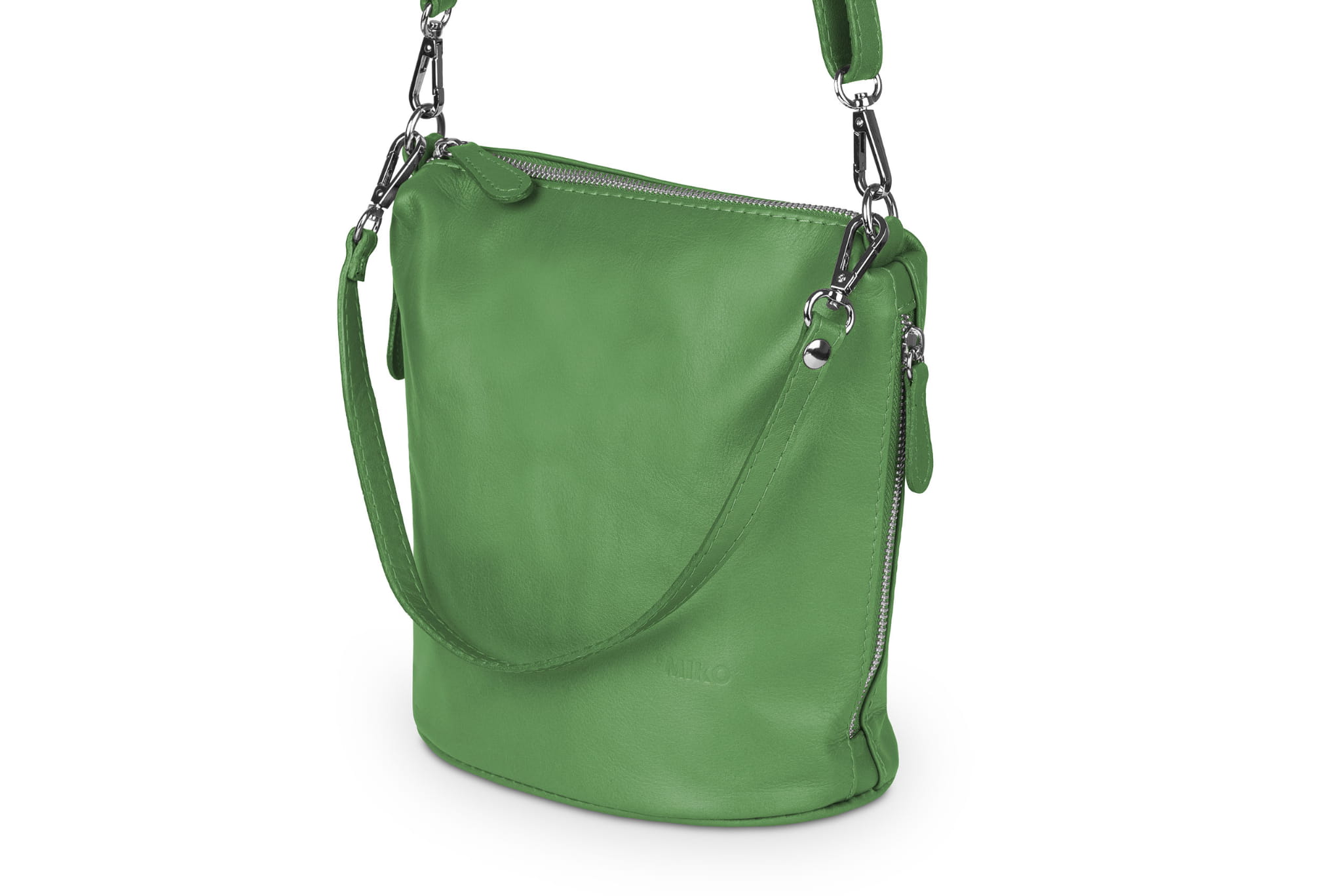 Kabelka Přes Rameno kožená kabelka Vera Pelle Miko tráva