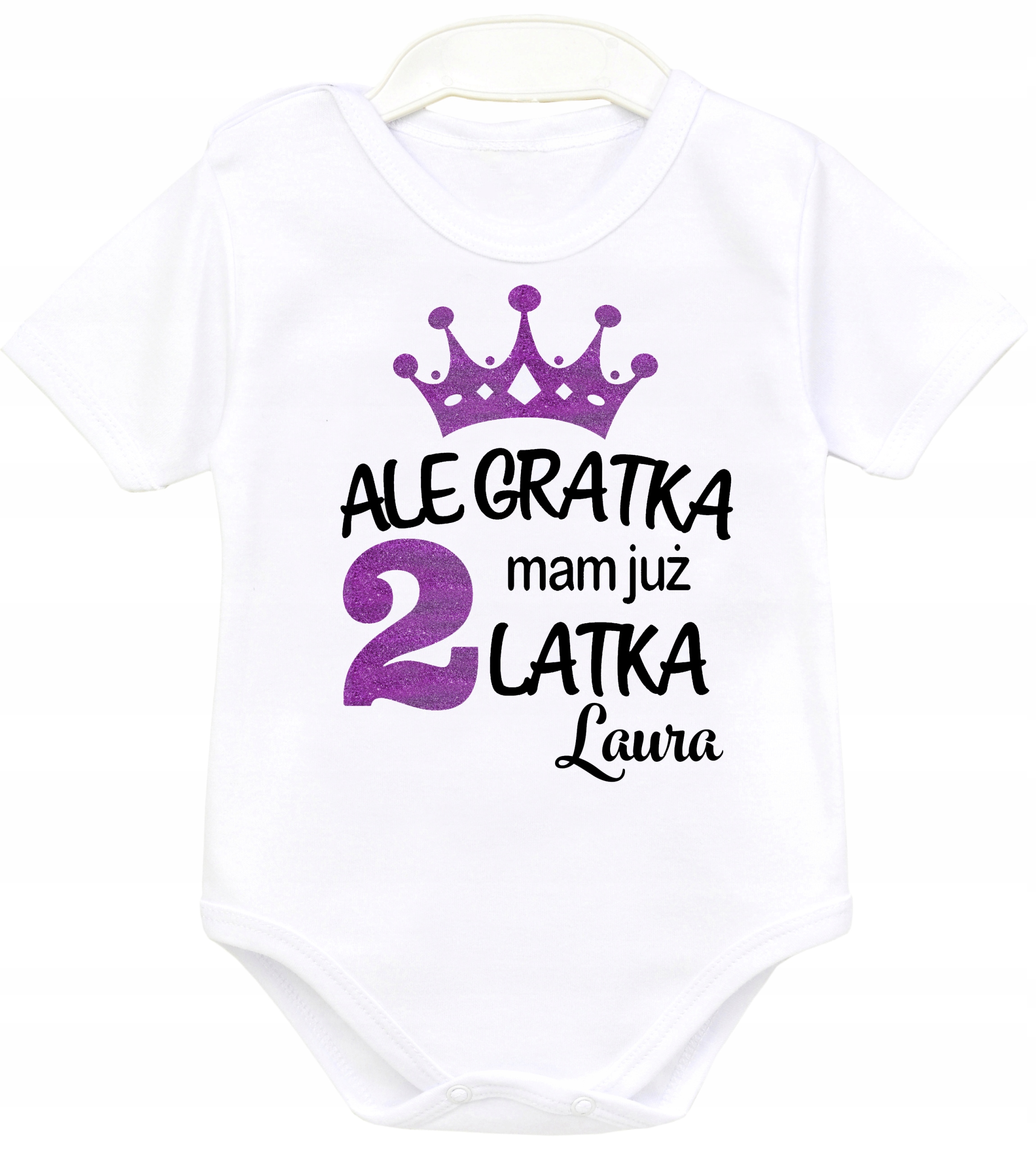 

Body kr rękaw Urodziny Ale gratka mam 2 latka r 98