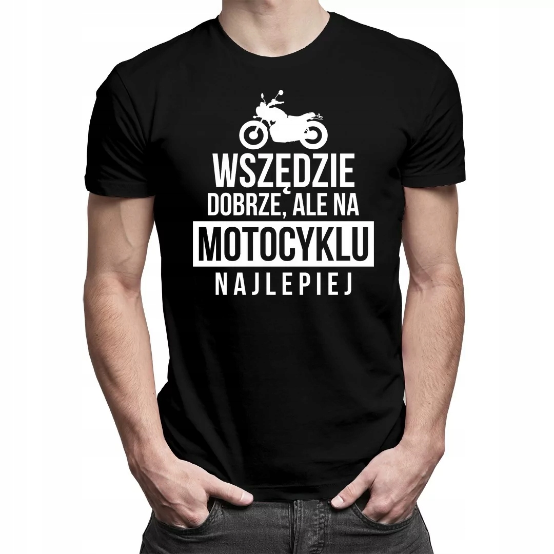 

Koszulki dla motocyklistów t-shirt z motorem