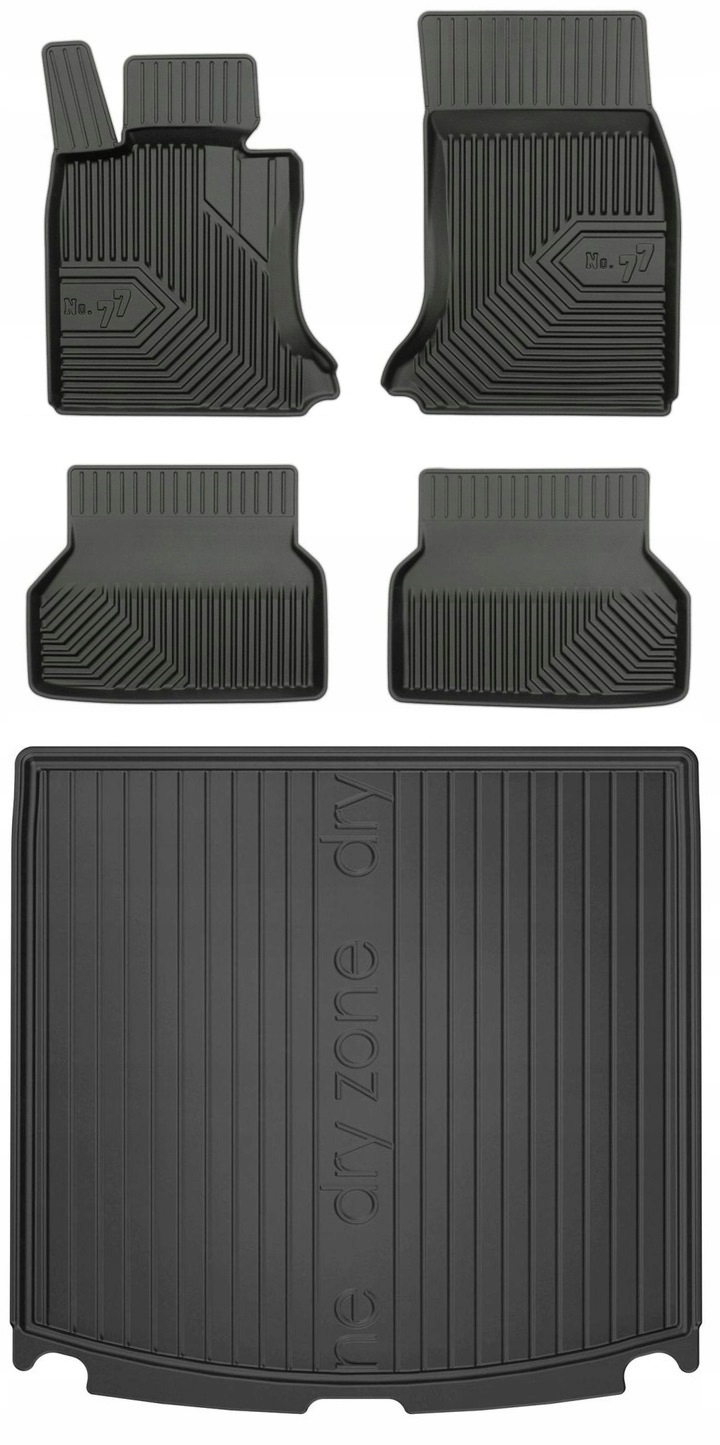 Set 77 Gumové koberce a rohože Bmw řady 5 E61 Kombi 2003-2010