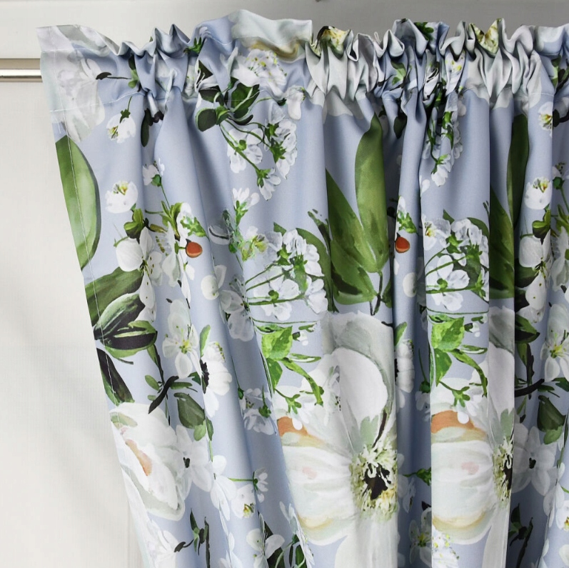 FIRANA GOTOWA WOAL 400x160 FIRANKA KOLOROWA ZASŁONA W LIŚCIE KWIATY ZESTAW Marka inna