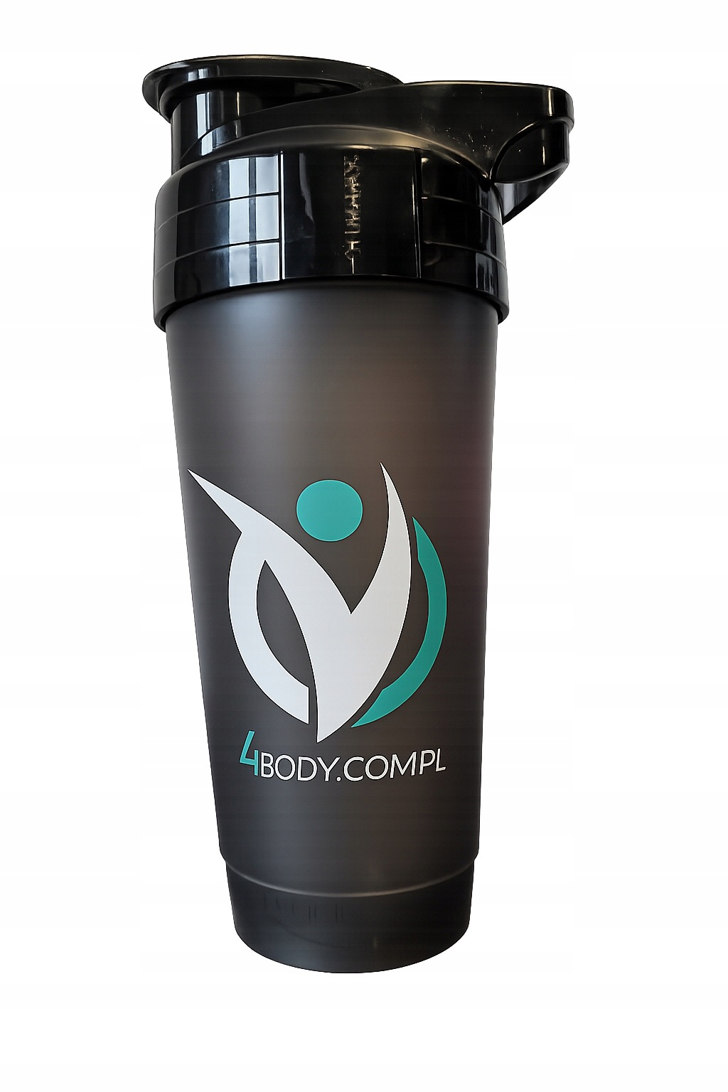 Shaker 4Body Czarny 600ml do Białek, Gainerów, Koktajli