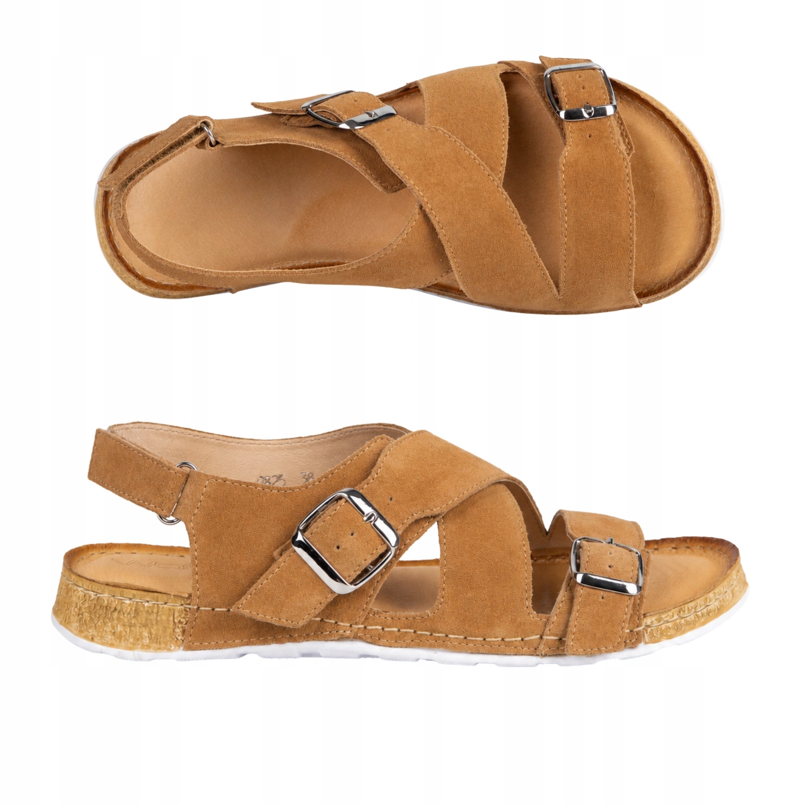 Dámské kožené barefoot-friendly sandály Marisa červené 39