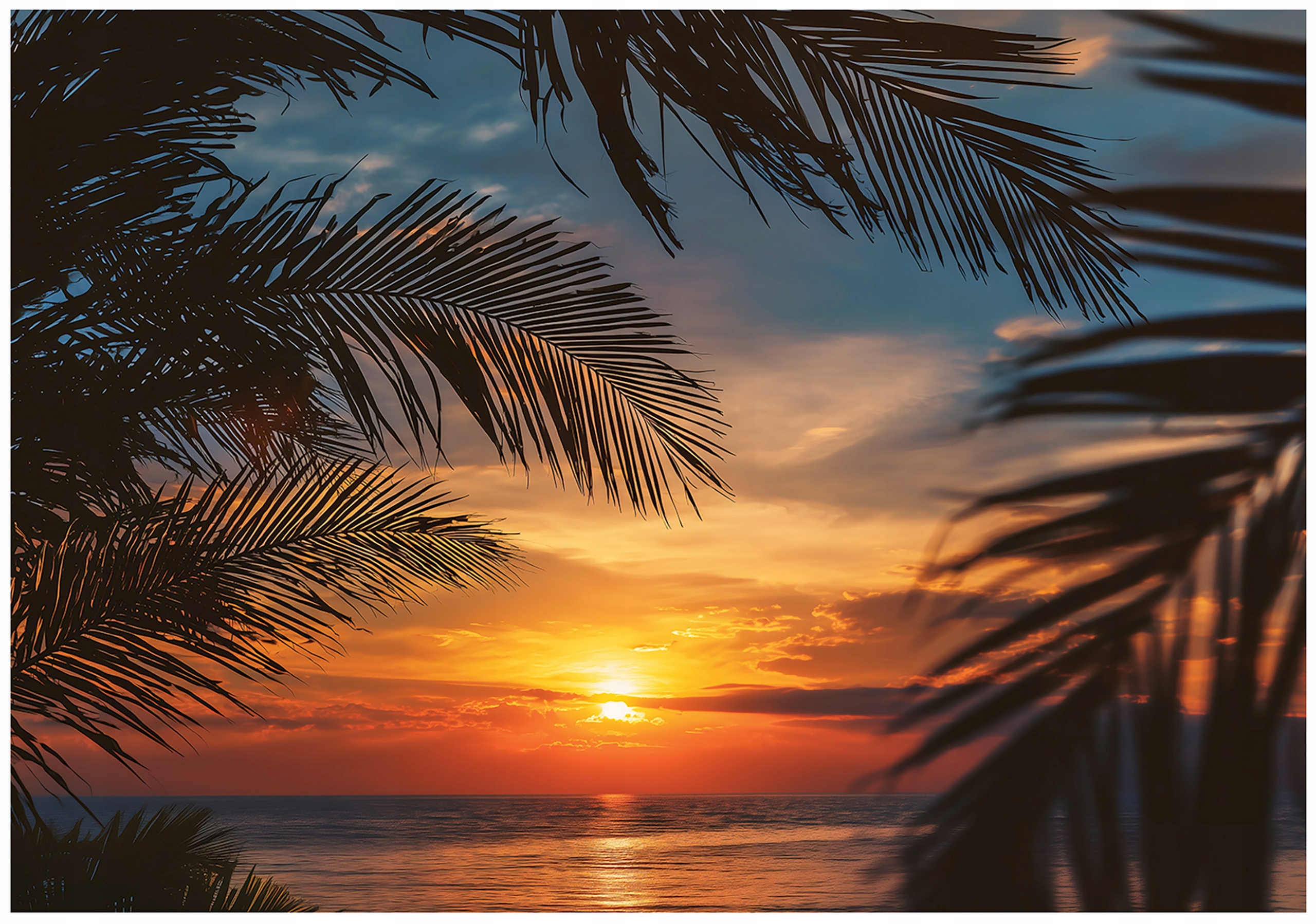 Fototapeta Pláž Palmy 3D Příroda Tapeta Do Předsíně Obývacího Pokoje Kanceláře 200x140