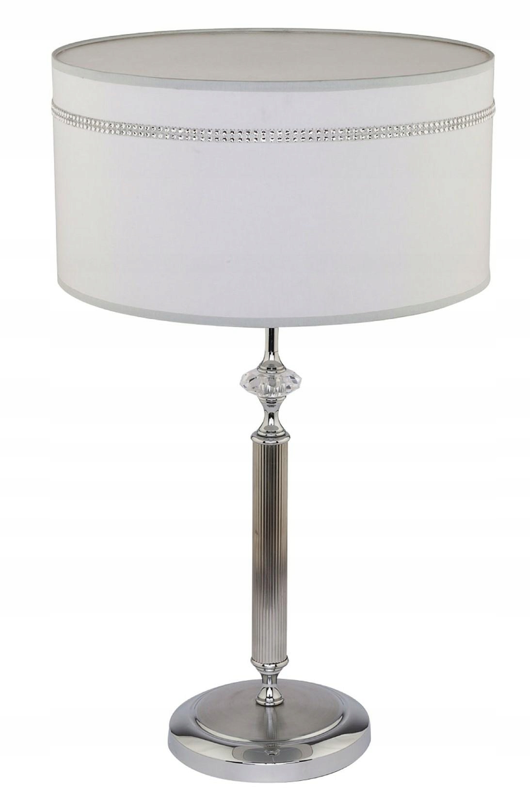 Stolová lampa Julia II Strieborné tienidlo 1xE27 57 cm Stolová lampa do izby