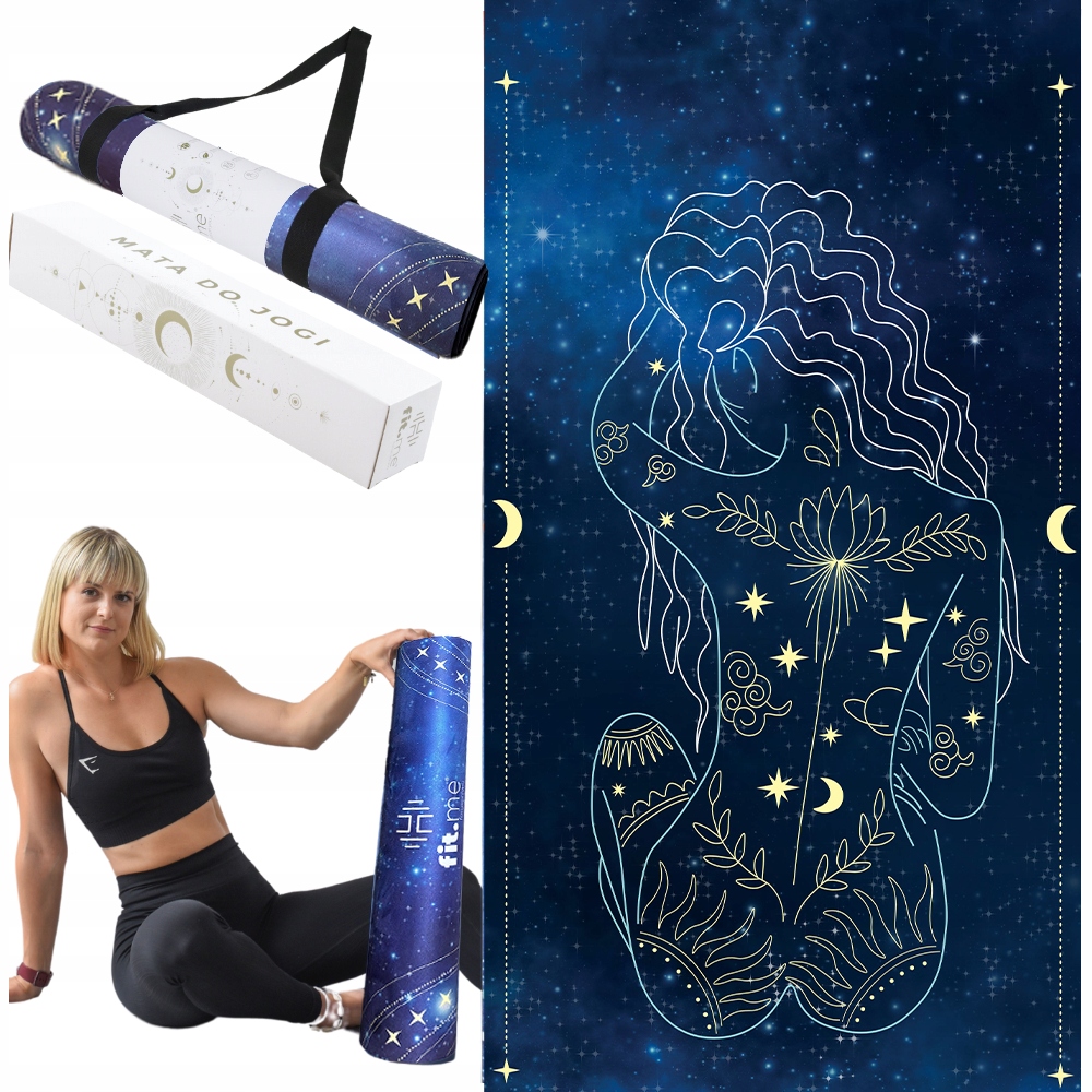 Krásná Prémiová Podložka Na Cvičení Jógy, Stabilní, Semišová, Měkká, 4 MM, Se Vzorem