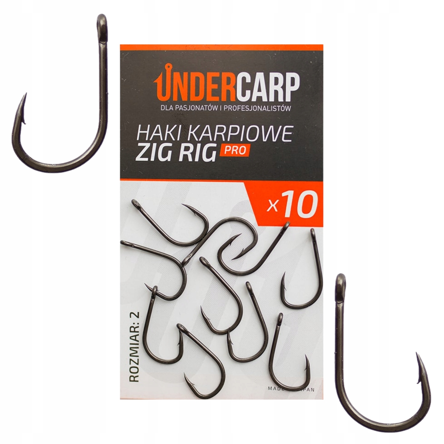 Haczyki Haki Karpiowe Pro Undercarp Zig Rig 2