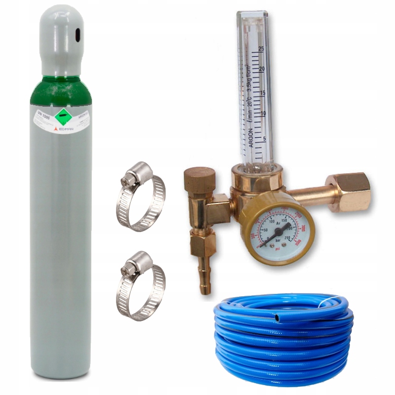 Argon Butla Reduktor z rotametrem z przepływem spawanie Aluminium Tig Mig