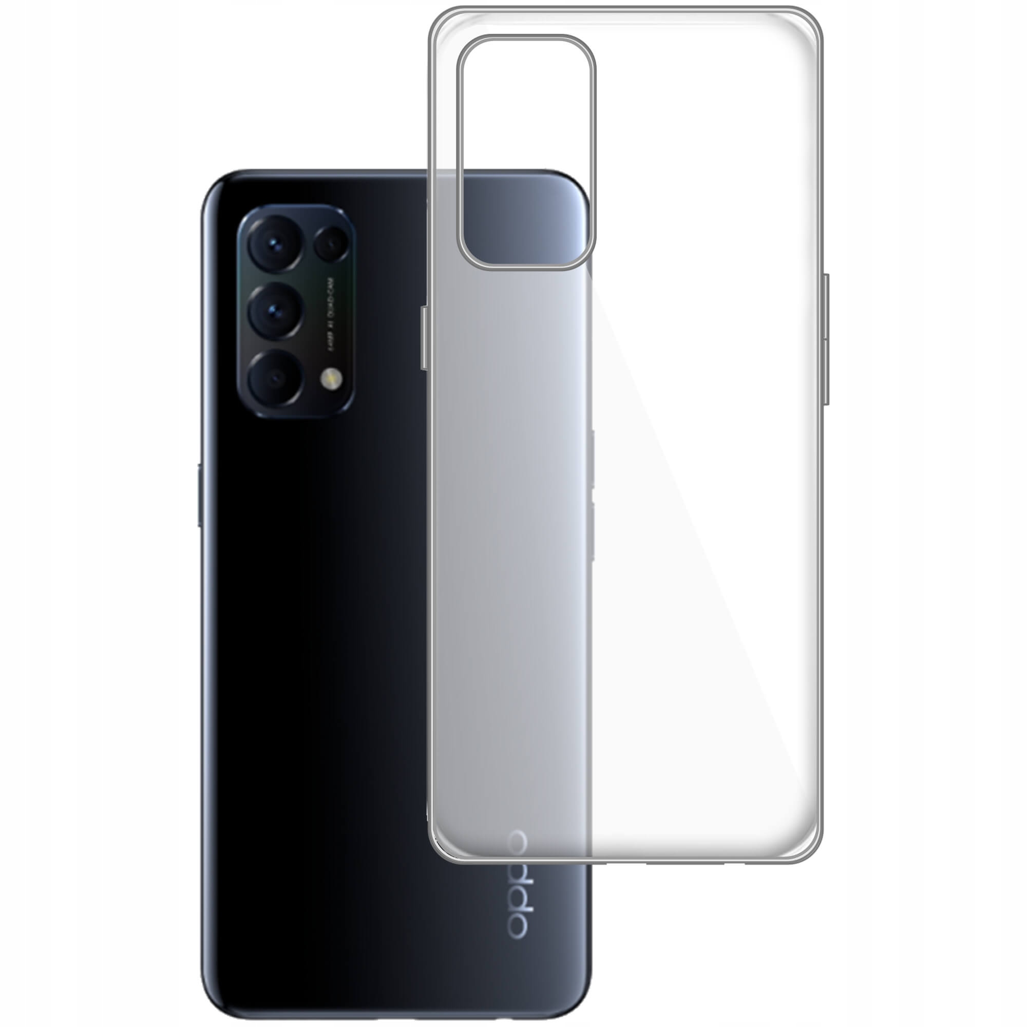 

Etui Do Oppo Reno 5 5G Gumowe Slim Clear View
