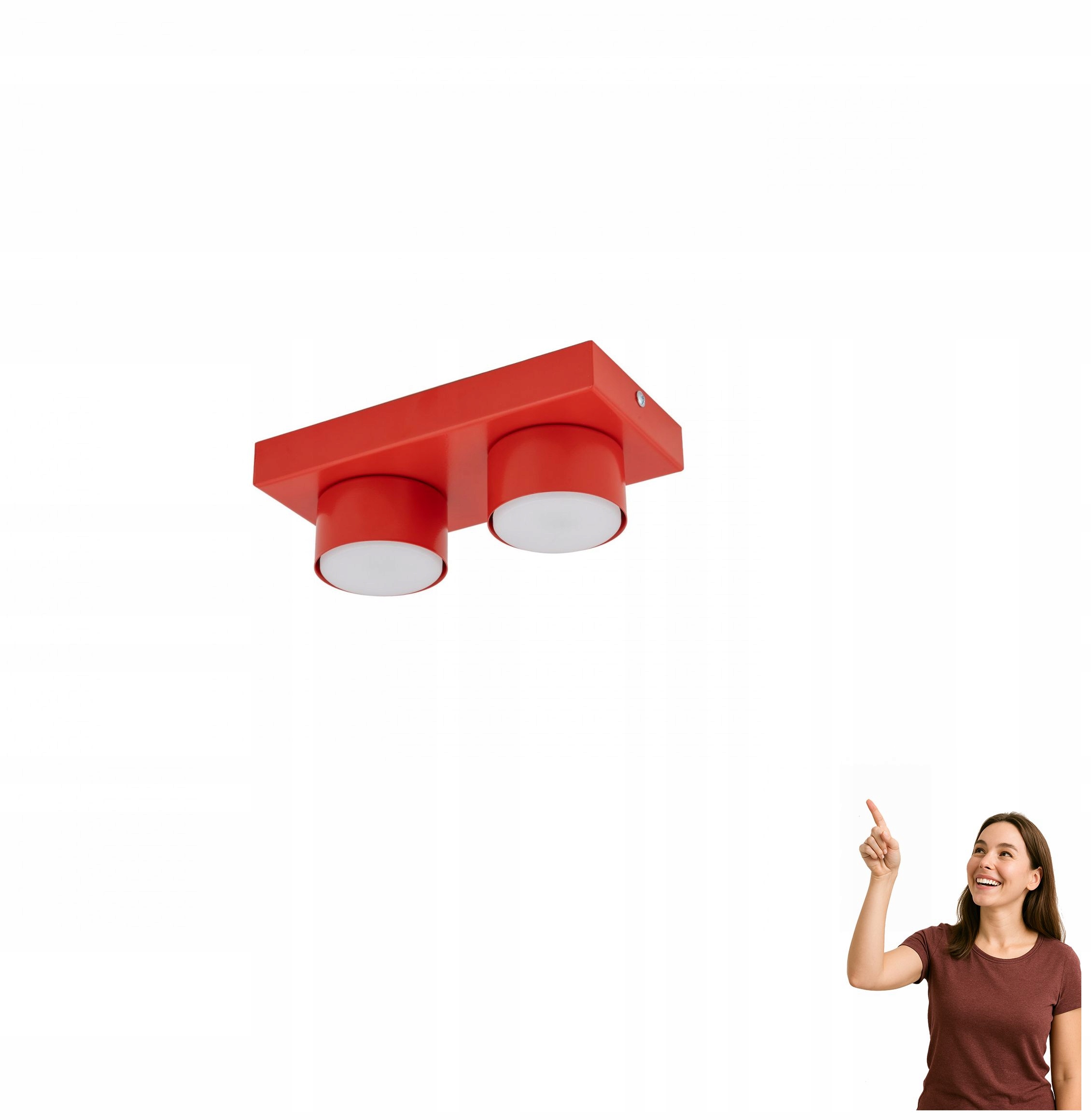 Stropná lampa Brix Red 11292 Tk Lighting