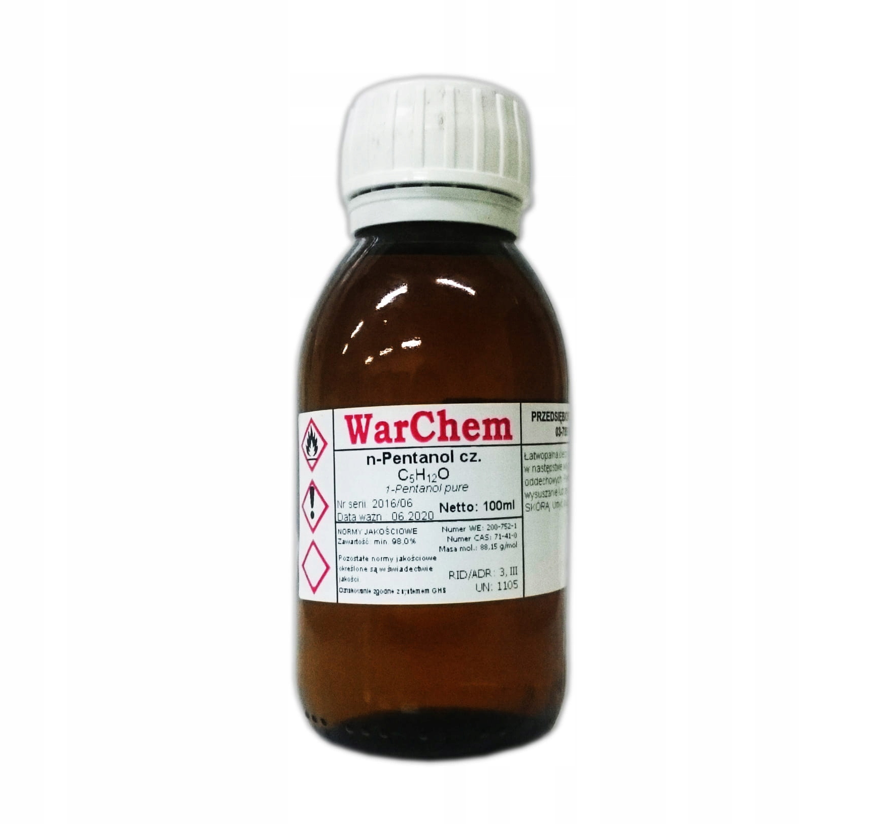 

1-PENTANOL 100ml Warchem [50454]