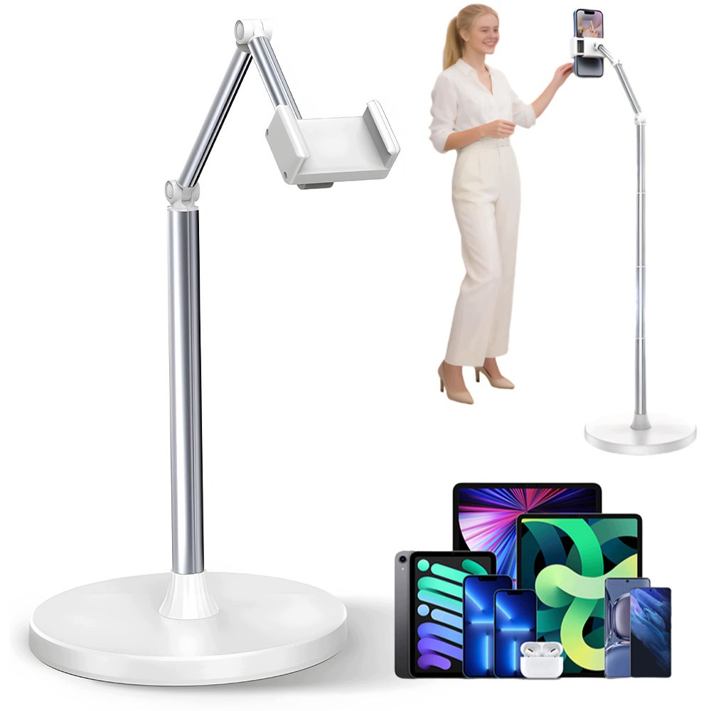 Podlahový Stojan Držák Na Tablet Telefon Nastavitelný 30-152 CM